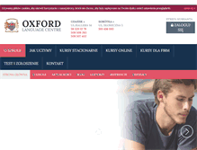 Tablet Screenshot of oxford.edu.pl
